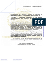 Circular CCJ/3/2022 Sesiones Comisión Carrera Judicial