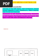 Advanced Micro Controller: Unit I - AVR Microcontroller