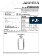 CD54HC154, CD74HC154, CD54HCT154, CD74HCT154: High-Speed CMOS Logic 4-To 16-Line Decoder/Demultiplexer