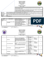 G9 English Budget of Work 1st Quarter