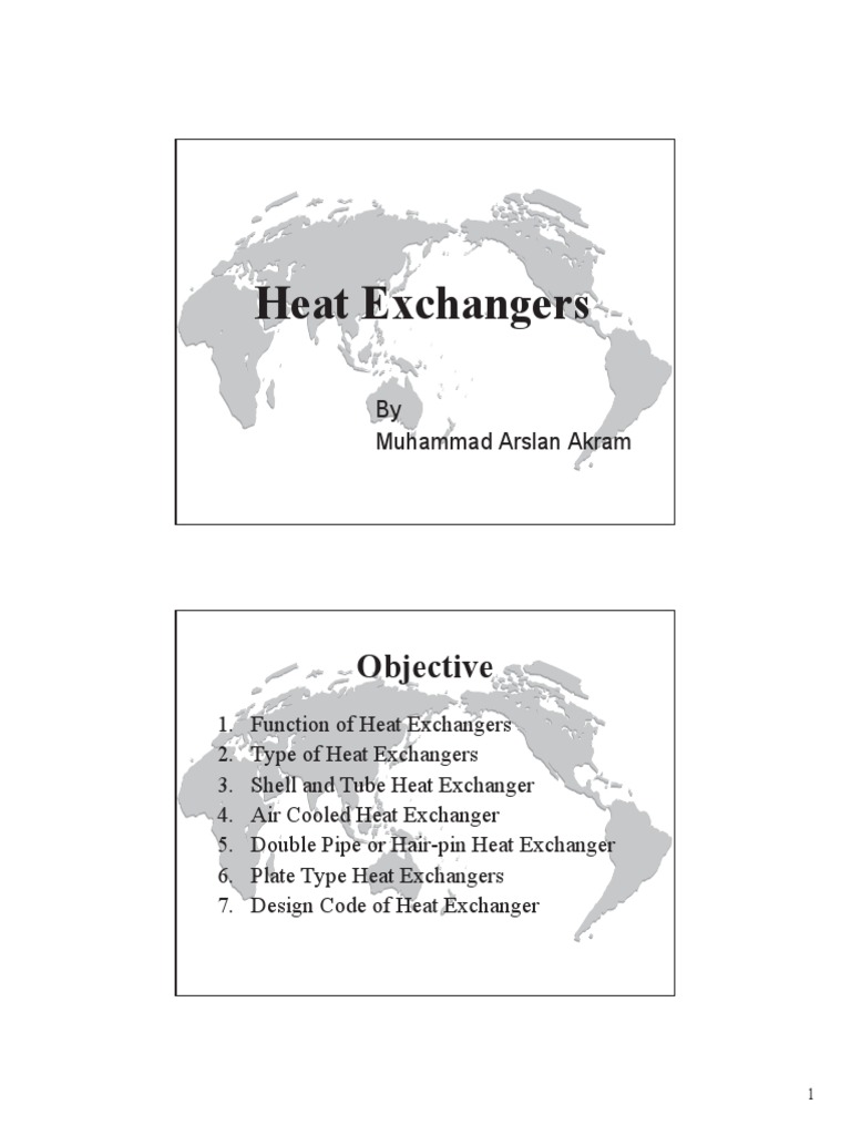 Heat Exchangers Types, Components & Design Codes PDF Heat