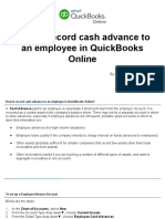 How To Record An Advance To An Employee QuickBooks Online