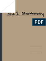 Topic 1 Stoichiometry
