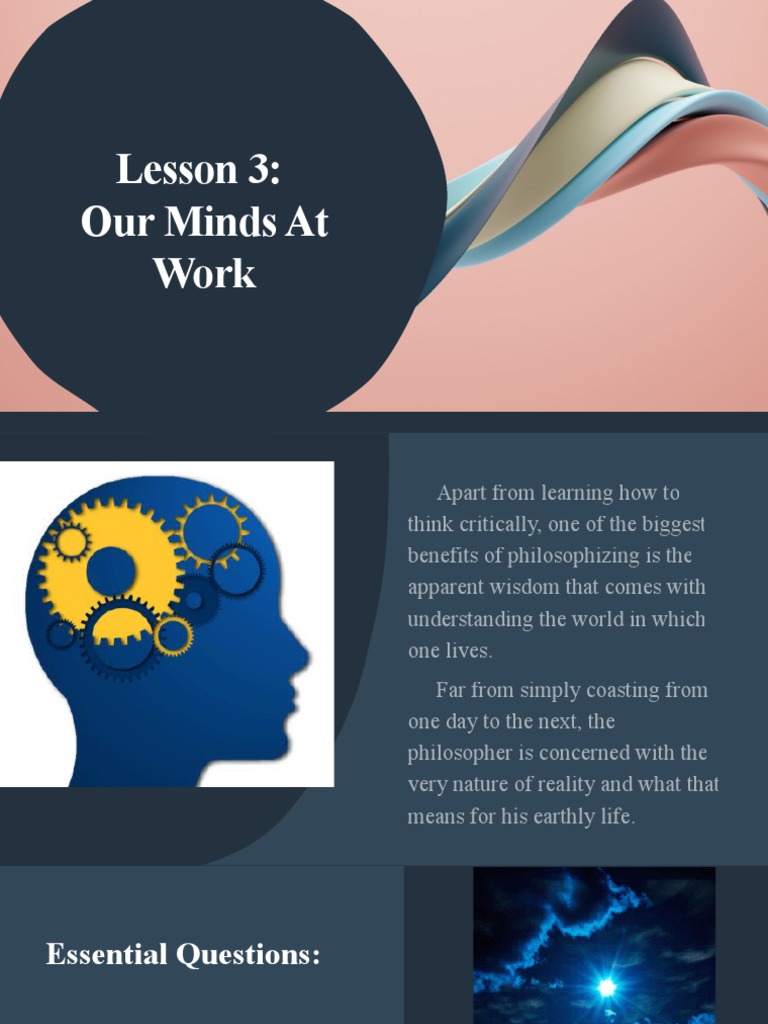 Unit 1 - Lesson 3 Our Minds at Work | PDF | Plato | Apology (Plato)