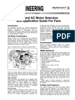 Integral AC Motor Selection and Application Guide For Fans FE 800