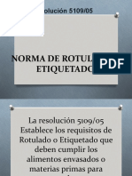 Norma de Rot. y Etiquetado