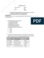 LEMBARAN SOAL Bioteknologi