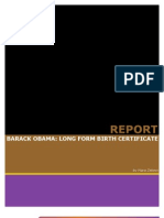 Mara Zebest Adobe Analysis: Obama Long-Form Birth Certificate Report Final Draft