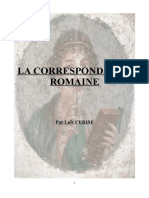 Loïc Cerise - La Corrspondance Romaine