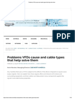 Problems VFDs Cause and Cable Types That Help Solve Them