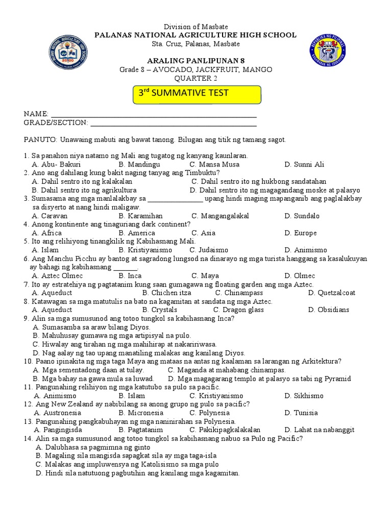 AP 34 Summative | PDF
