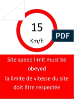 speed limit signage