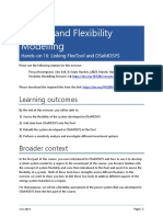 Energy and Flexibility Modelling: Learning Outcomes