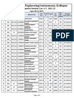 All Branch Not Admitted List A.Y.2020-21