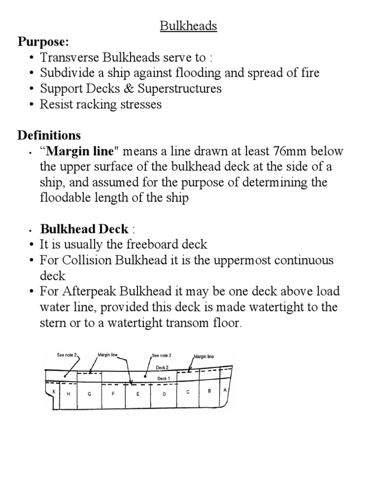 Bulkheads Final | Download Free PDF | Deck (Ship) | Ships