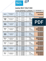 Calendrier Delf-Dalf 2022 Regions