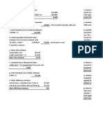 Standard Costing Assignment