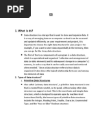 Primitive Data Structures: 2. Types of Data Structure?