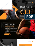 Orange Modern Basketball Club Presentation 