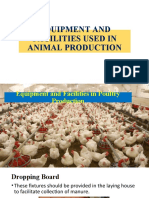Equipment and Facilities Used in Animal Production