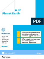 Earth Science SHS 2.1 The Origin of Planet Earth.
