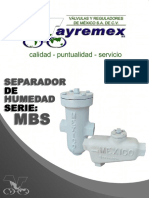 Vayremex Separador de Humedad SBM Hoja Tecnica