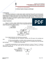 EE 117 - Professional Elective 2 (Power System Analysis and Design) Module 3A Title: Power Transformer