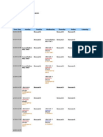 BNL1614 Class TimeTable