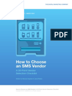 How To Choose An SMS Vendor