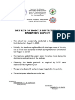 Dry Run On Module Distribution Narrative Report: Department of Education Division of Zamboangasibugay