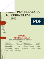 Materi Model Pembelajaran K-13