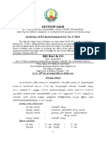 Auction Sale Catalogue in I.P No. 27 of 2012 - R. Lokesh Kannan