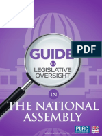 Guide To Legislative Oversight in The National Assembly Final Purple