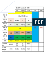 Everyday F2F Classes Schedule GRADE 8 2021