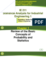 Statistical Analysis for Industrial Engineering Students