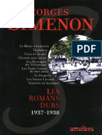 Les Romans Durs - Tome 3 - 1937-1938 by Simenon Georges