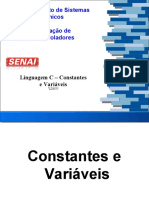 02.linguagem C - Constantes e Variáveis - V2