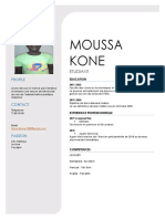 Moussa KONE CV