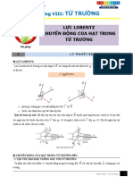 2. Lực Lorentz. Chuyển động của hạt trong từ trường