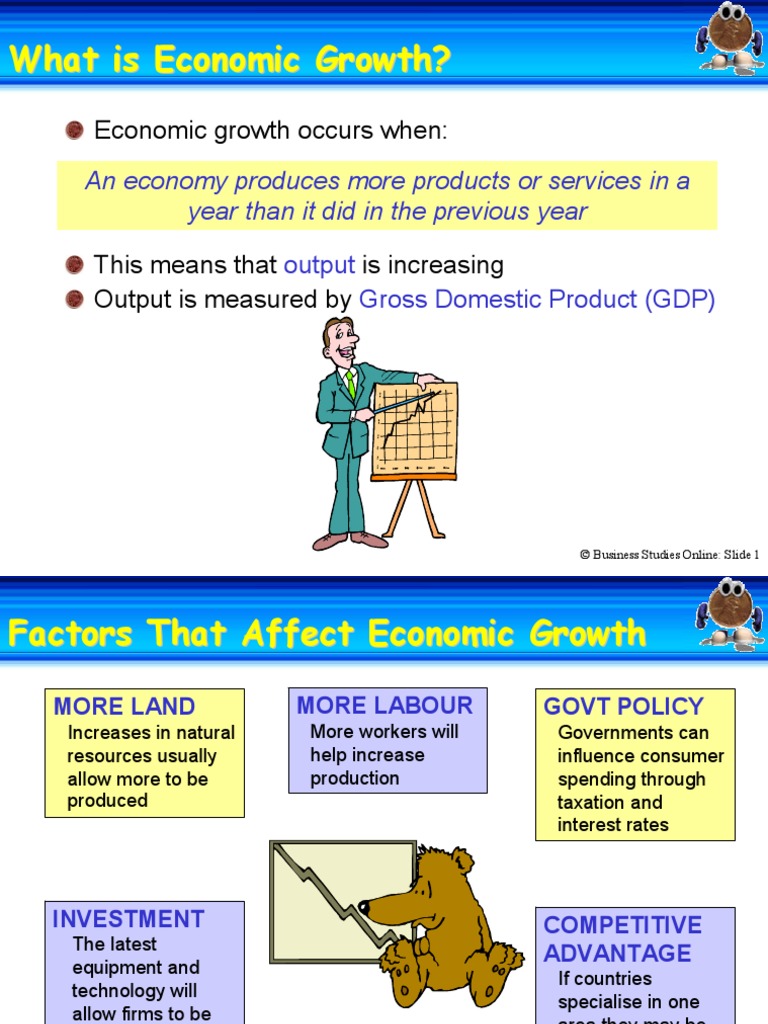 WHAT IS ECONOMIC GROWTH VERY SHORT ANSWER intelligence overview