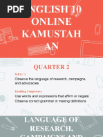 English 10 Online Kamustah AN