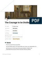 The Courage To Be Disliked: Notes