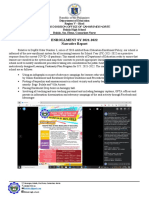 ENROLLMENT SY 2021-2022 Narrative Report