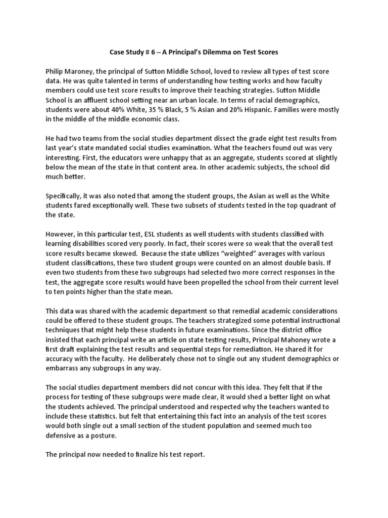 Case Study 6 Data Collection | PDF | Test (Assessment) | Learning