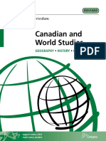 2018 The Ontario Curriculum Grades 9 and 10 Canadian and World Studies-Geography-History-Civics