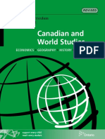 2015 the Ontario Curriculum Grades 11 and 12 Canadian and World Studies - Economics, Geography, History