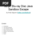 BD-JB: Blu-Ray Disc Java Sandbox Escape: by Andy Nguyen