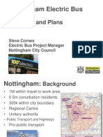 Nottingham Electric Bus Project: Progress and Plans