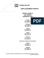 Catalog of Replacement Parts: Model Rs22A & Aw Series Prewash Unit