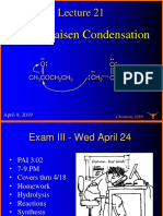The Claisen Condensation: O CH CH Coch CH O